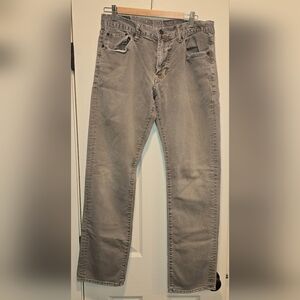 American Eagle Men's Gray Slim Straight Core Flex Jeans 33 X 34